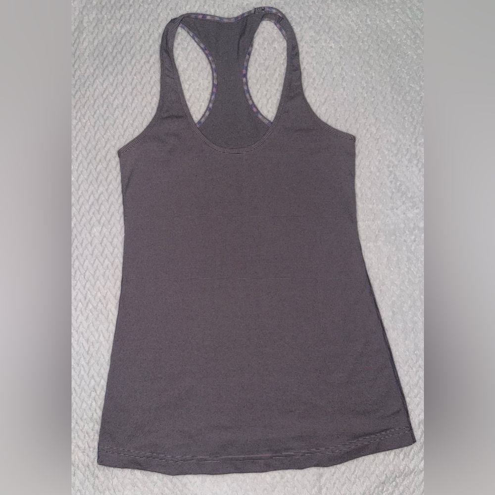 Lululemon Cool Racerback Tank Purple and Gray